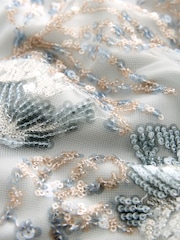 Multi Sequin Embroidered Column Maxi Dress - Image 7 of 7