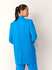 Blue Double Breasted Tailored Blazer - Image 4 of 7