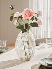 Set de 2 rosas en rama artificiales - Imagen 1 de 3