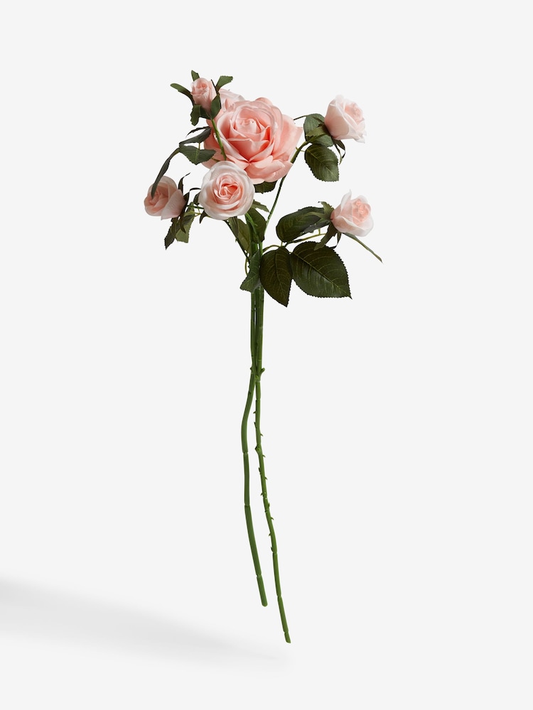 Set de 2 rosas en rama artificiales - Imagen 2 de 3 Set de 2 rosas en rama artificiales - Imagen 2 de 3