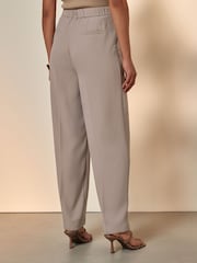 Mink Brown Tailored Straight Trousers - Image 2 of 5