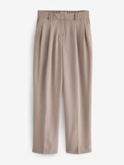 Mink Brown Tailored Straight Trousers - Image 4 of 5