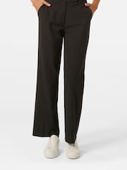 Forever New Black Stacey Petite Slim Straight Leg Trousers - Image 1 of 5