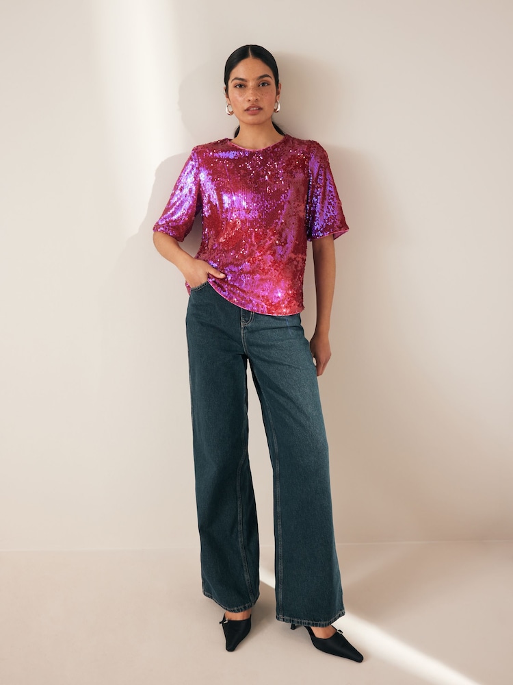 Pink Sequin T-Shirt - Image 2 of 6
