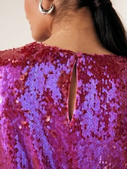Pink Sequin T-Shirt - Image 4 of 6