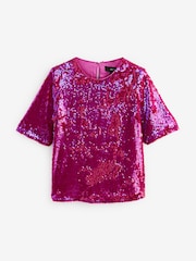 Pink Sequin T-Shirt - Image 5 of 6