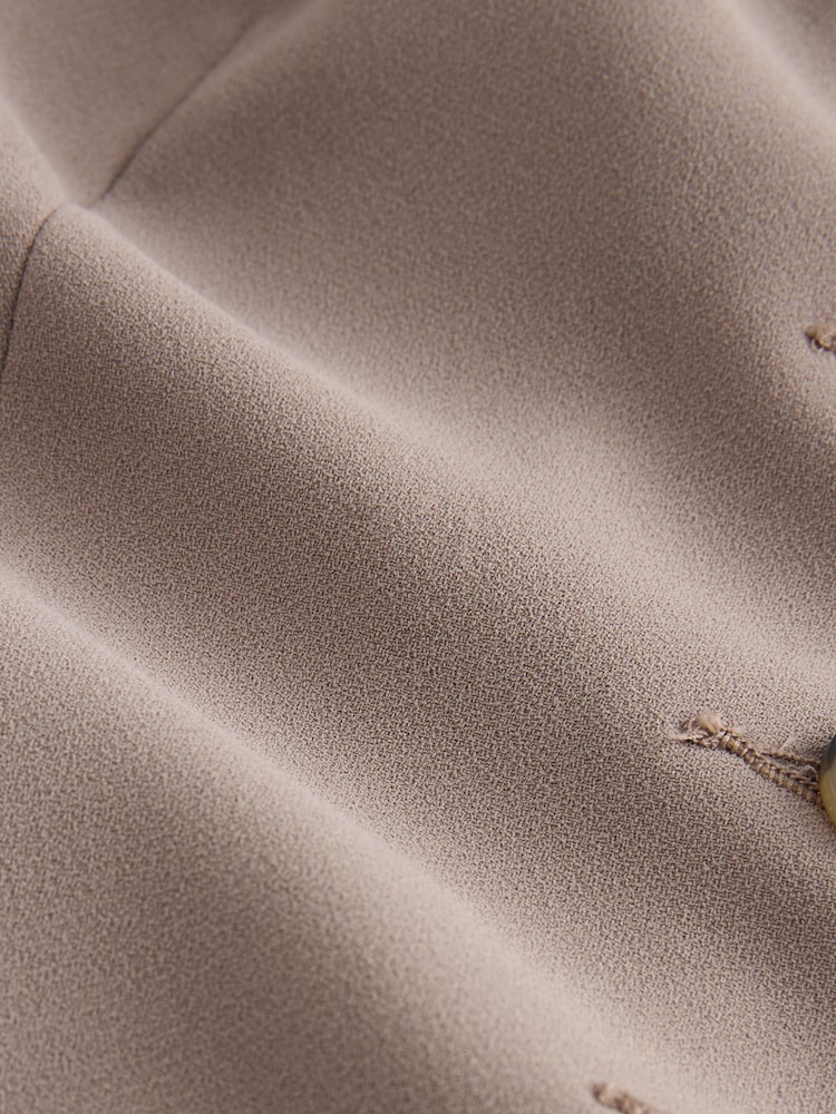 Mink Brown Button Through Bandeau Waistcoat - Image 5 of 5