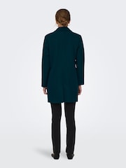 ONLY Green Tailored Button Up Smart Coat - Image 2 of 5