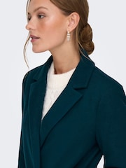 ONLY Green Tailored Button Up Smart Coat - Image 4 of 5