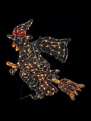 Premier Decorations Ltd 1.1m Witch on Broom 2D Light - Image 1 of 1