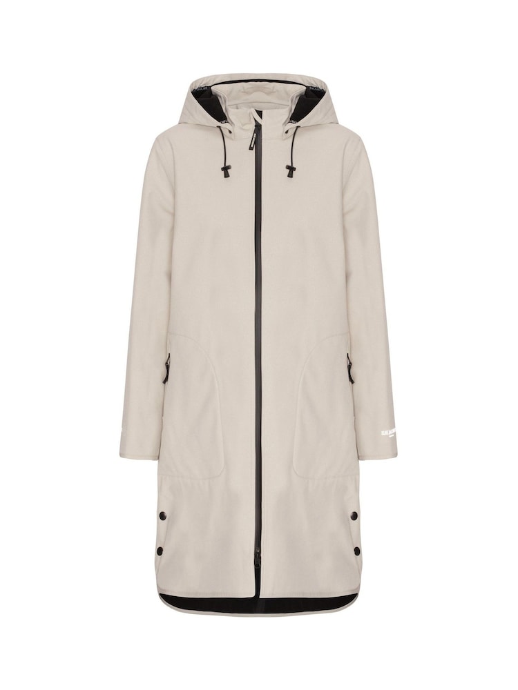 Kremowy - Wodoodporny płaszcz przeciwdeszczowy Ilse Jacobsen, trapezowy typu softshell - Image 5 of 6
