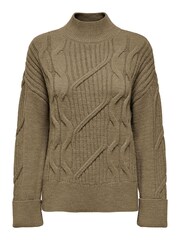 ONLY Green Long Sleeve High Neck Chunky Cosy Cable Knitted Jumper - Image 5 of 5