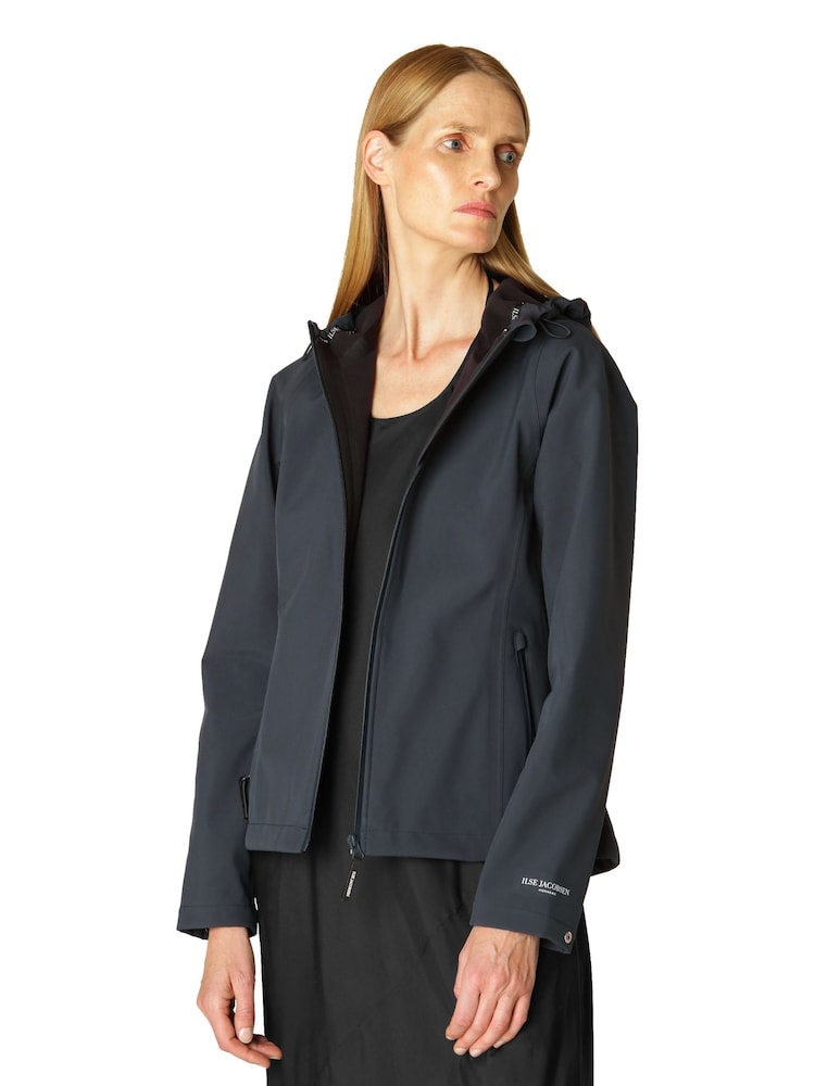Ilse Jacobsen Waterproof Short A Line Softshell Raincoat - Image 1 of 4
