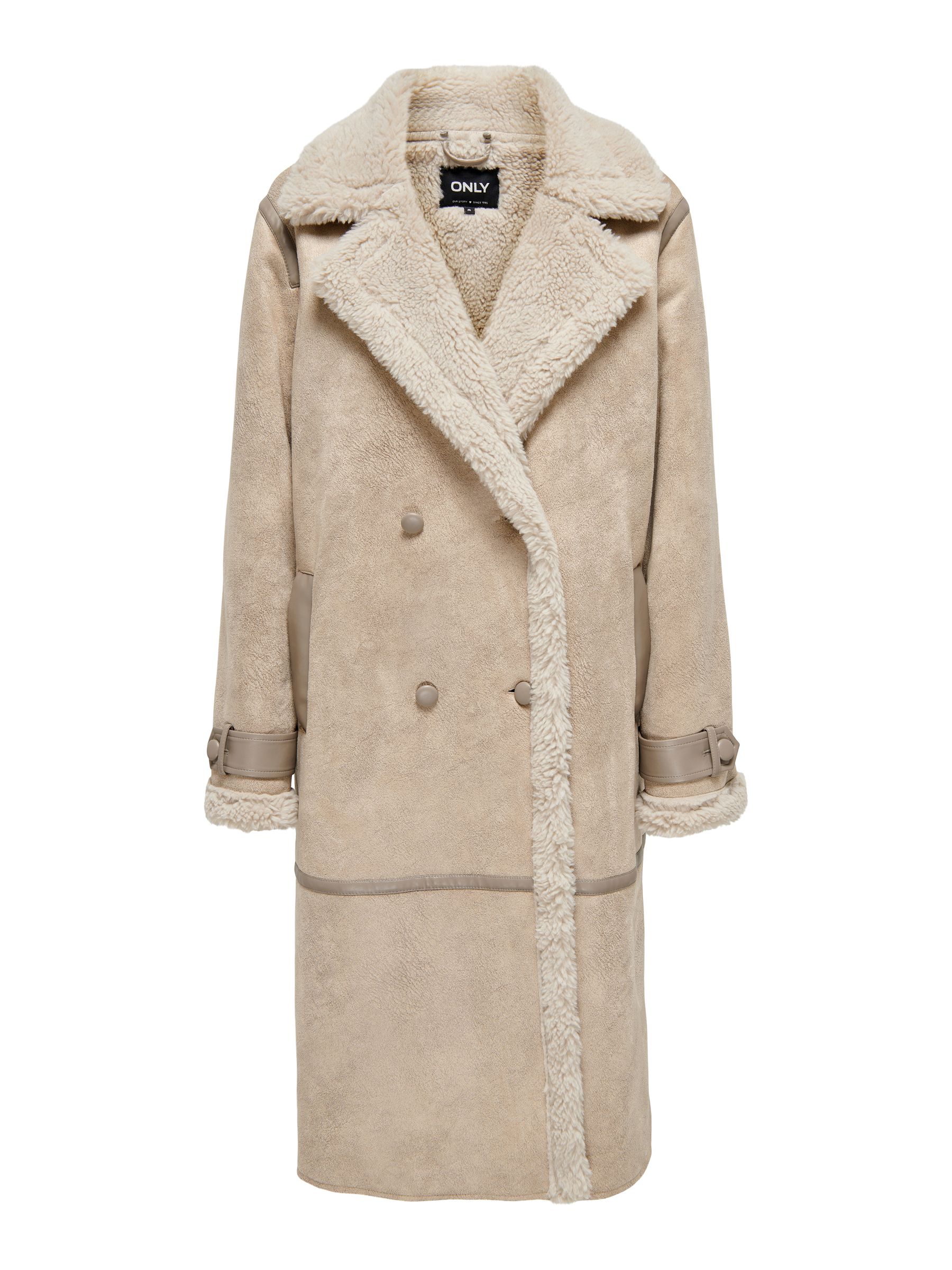 Next cream teddy coat cheap