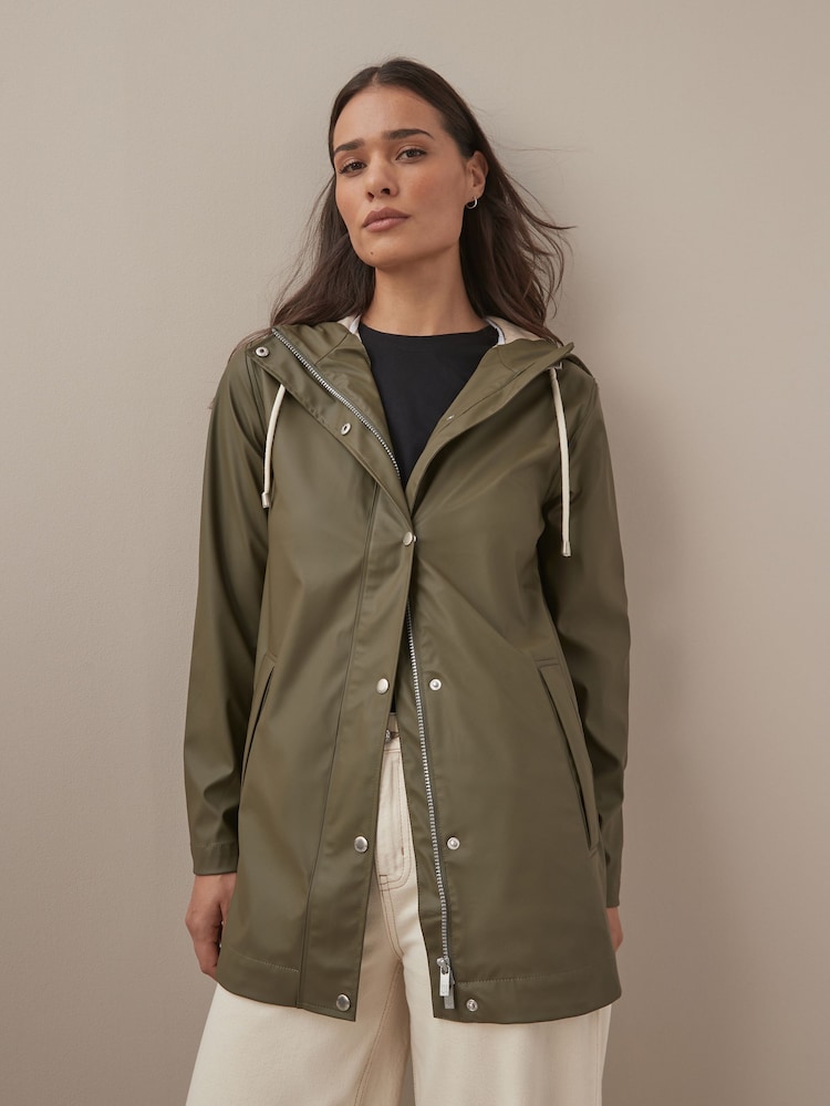 Ilse Jacobsen Straight Fit Lightweight Waterproof Rain Jacket - Image 1 of 7