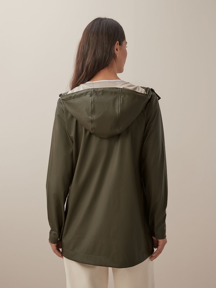 Ilse Jacobsen Straight Fit Lightweight Waterproof Rain Jacket - Image 2 of 7