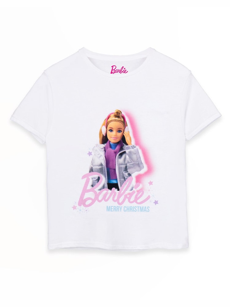 Vanilla Underground White Barbie Girls Christmas 100% Cotton T-Shirt - Image 1 of 5