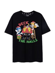 Vanilla Underground Black Sonic Mens Xmas 100% Cotton T-Shirt - Image 1 of 5