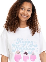 Pusheen blanco - Vanilla Underground Ladies Christmas 100% Cotton T-Shirt - Imagen 3 de 4