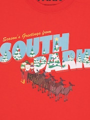 Vanilla Underground Red South Park Mens Xmas 100% Cotton T-Shirt - Image 3 of 5