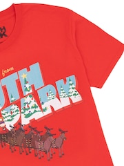 Vanilla Underground Red South Park Mens Xmas 100% Cotton T-Shirt - Image 4 of 5