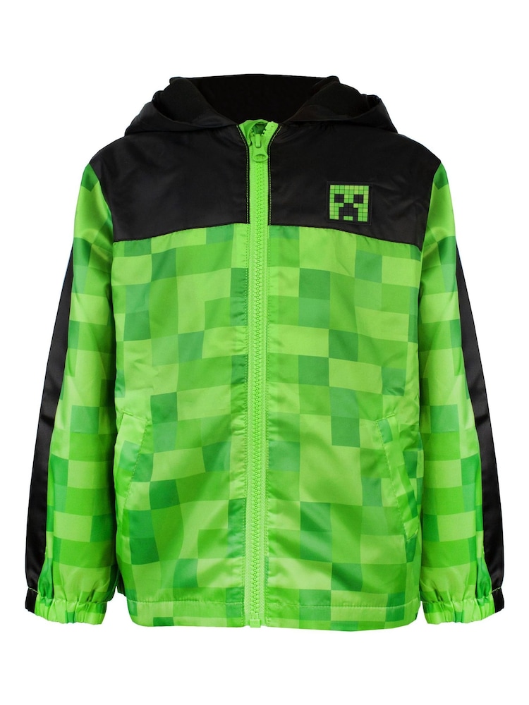 Vanilla Underground Green Minecraft Windbreaker - Image 1 of 5