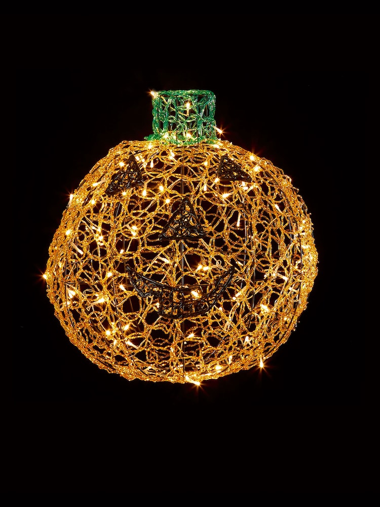 Premier Decorations Ltd 60cm Lit 3D Soft Acrylic Pumpkin Light Sculpture - Image 1 of 1