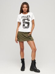Superdry White Osaka 6 Bandana 90's T-Shirt - Image 2 of 6