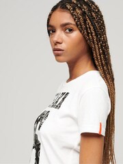 Superdry White Osaka 6 Bandana 90's T-Shirt - Image 3 of 6