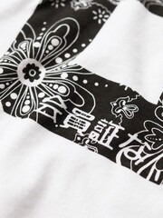 Superdry White Osaka 6 Bandana 90's T-Shirt - Image 5 of 6