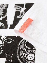 Superdry White Osaka 6 Bandana 90's T-Shirt - Image 6 of 6