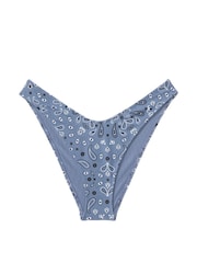 Victoria's Secret PINK Midnight Navy Blue Bandana Brazilian Bikini Bottom - Image 2 of 2