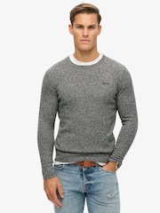 SUPERDRY Grey Essential Crew Jumper - Image 1 of 6