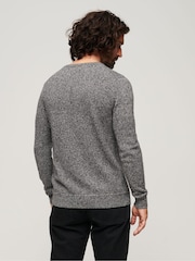 SUPERDRY Grey Essential Crew Jumper - Image 3 of 6