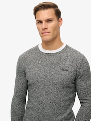 SUPERDRY Grey Essential Crew Jumper - Image 4 of 6