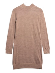 Superdry Brown Merino Knit Dress - Image 4 of 6