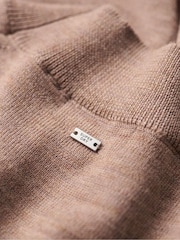 Superdry Brown Merino Knit Dress - Image 6 of 6