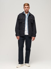 Superdry Black 100% Cotton Military Overshirt Jacket - Image 2 of 6