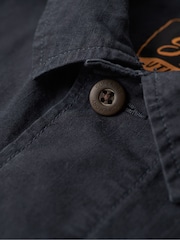 Superdry Black 100% Cotton Military Overshirt Jacket - Image 5 of 6