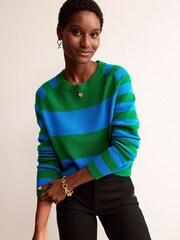 Boden Blue/Green Olivia Merino Jumper - Image 1 of 6