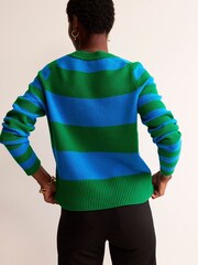 Boden Blue/Green Olivia Merino Jumper - Image 2 of 6