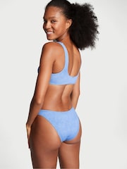 Victoria's Secret PINK Denim Blue Brazilian Bikini Bottom - Image 2 of 3