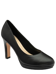 Lotus Black Chrome Round Toe Court Shoes - Image 1 of 4