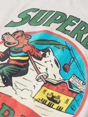 Superdry Cream Cream Travel Postcard Graphic T-Shirt - Image 6 of 6