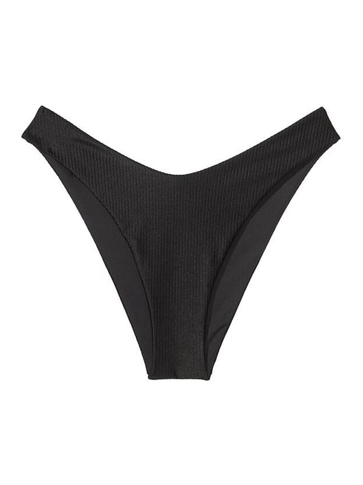Victoria's Secret Pink Pure Black Brazilian Bikini Bottom - Image 3 of 3 Victoria's Secret Pink Pure Black Brazilian Bikini Bottom - Image 3 of 3