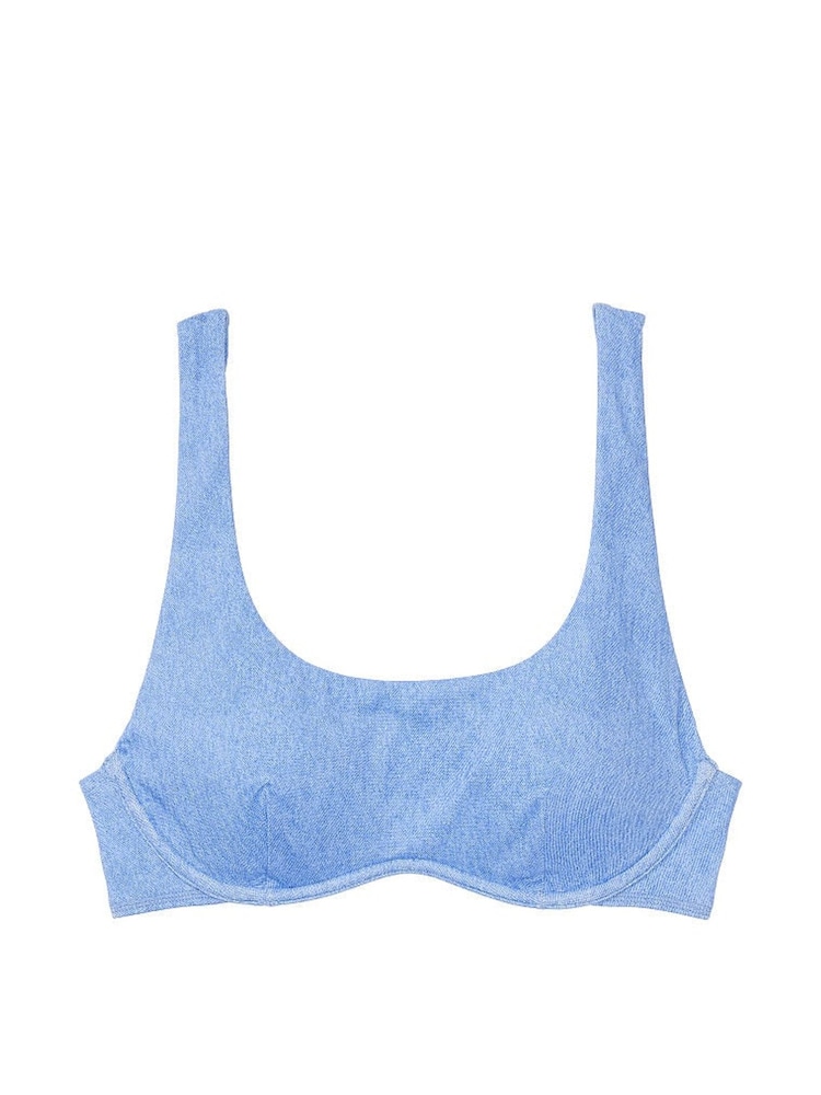 Victoria's Secret PINK Blue Wired Bikini Top - Image 3 of 3 Victoria's Secret PINK Blue Wired Bikini Top - Image 3 of 3