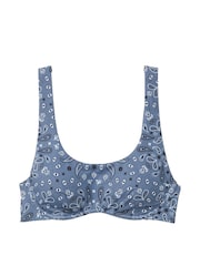 Victoria's Secret PINK Midnight Navy Blue Bandana Wired Bikini Top - Image 3 of 3