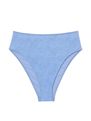 Victoria's Secret PINK Denim Blue High Waisted Bikini Bottom - Image 2 of 2