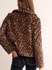 Boden Animal York Faux-Fur Coat - Image 2 of 4