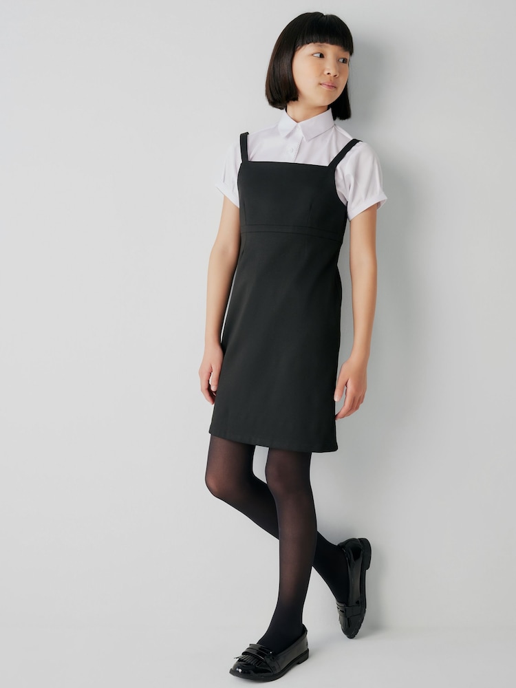 Clarks School Senior Girls Woven Pinafore Dress - Imagen 1 de 5 Clarks School Senior Girls Woven Pinafore Dress - Imagen 1 de 5